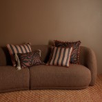 Bonnie and Neil | Cushion 60cm | Zebra Chocolate